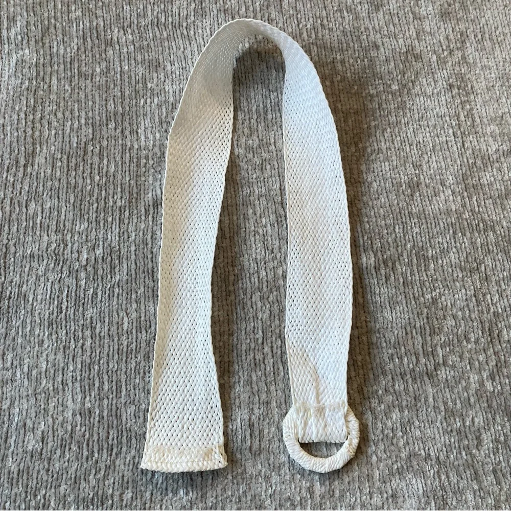 Vintage Neutral Belt Lot of 3 | Woven Fabric, Leather & Stretch | Small‎